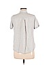 Theory 100% Cotton Gray Short Sleeve Button-Down Shirt Size M - photo 2
