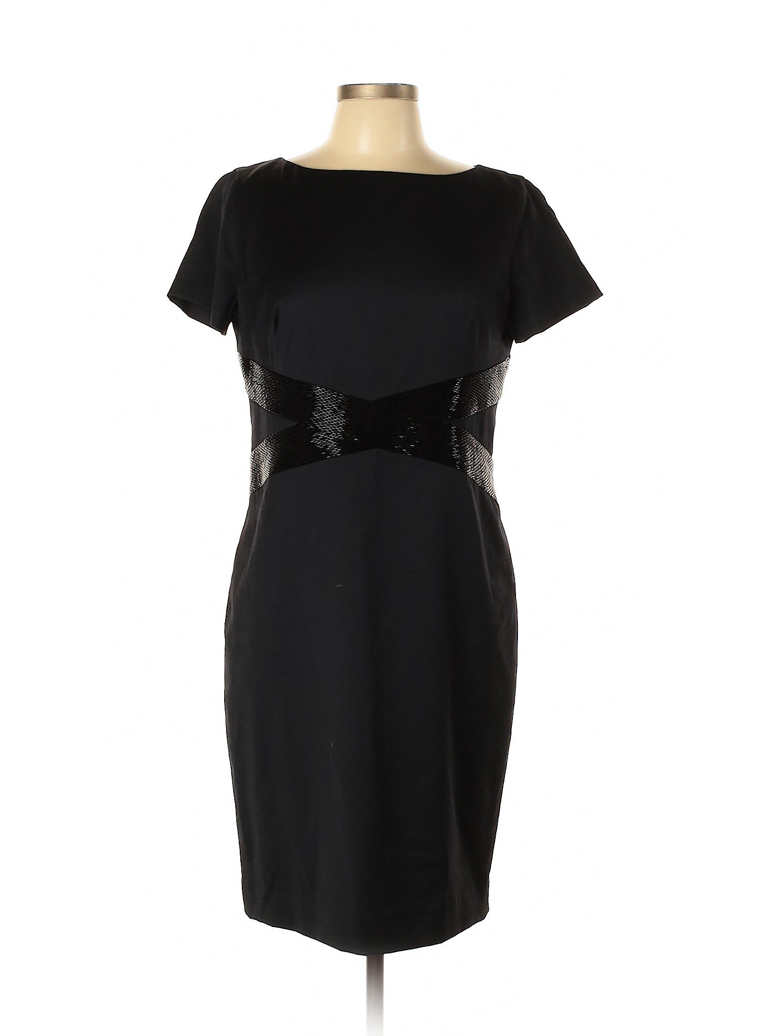 Anne Klein Women Black Cocktail Dress 12 Petites | eBay