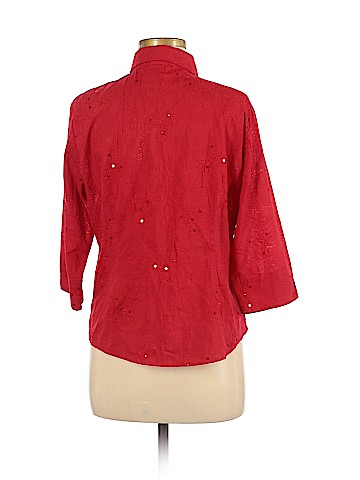 C.B. Casual 3/4 Sleeve Button-Down Shirt (view 2)