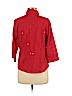 C.B. Casual Red 3/4 Sleeve Button-Down Shirt Size M (petite) - photo 2