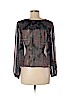 Fire Los Angeles 100% Polyester Black Long Sleeve Blouse Size M - photo 2