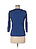Lucky Brand 100% Cotton Blue 3/4 Sleeve Top Size M - photo 2