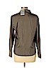 Alfani 100% Silk Brown Long Sleeve Button-Down Shirt Size 12 (petite) - photo 2