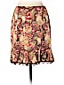 Nanette Lepore 100% Silk Brown Silk Skirt Size 4 - photo 1