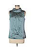 Ann Taylor Teal Sleeveless Silk Top Size M (petite) - photo 1