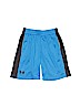 Under Armour 100% Polyester Stripes Blue Athletic Shorts Size 7 - photo 1