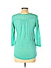 Lucky Brand 100% Rayon Teal 3/4 Sleeve Top Size M - photo 2