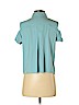 Alexander Wang 100% Silk Blue Short Sleeve Silk Top Size 0 - photo 2