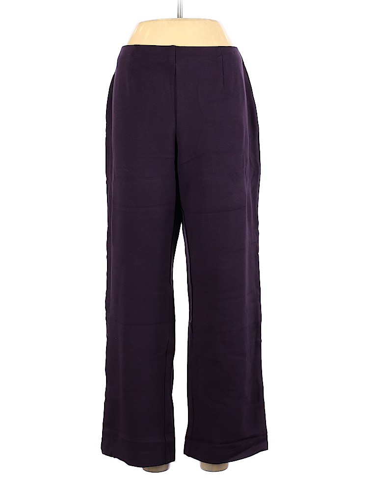 Coldwater Creek Solid Purple Casual Pants Size XL - 87% off | thredUP