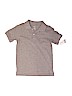 Carter's 100% Cotton Solid Gray Short Sleeve Button-Down Shirt Size 6 - photo 1