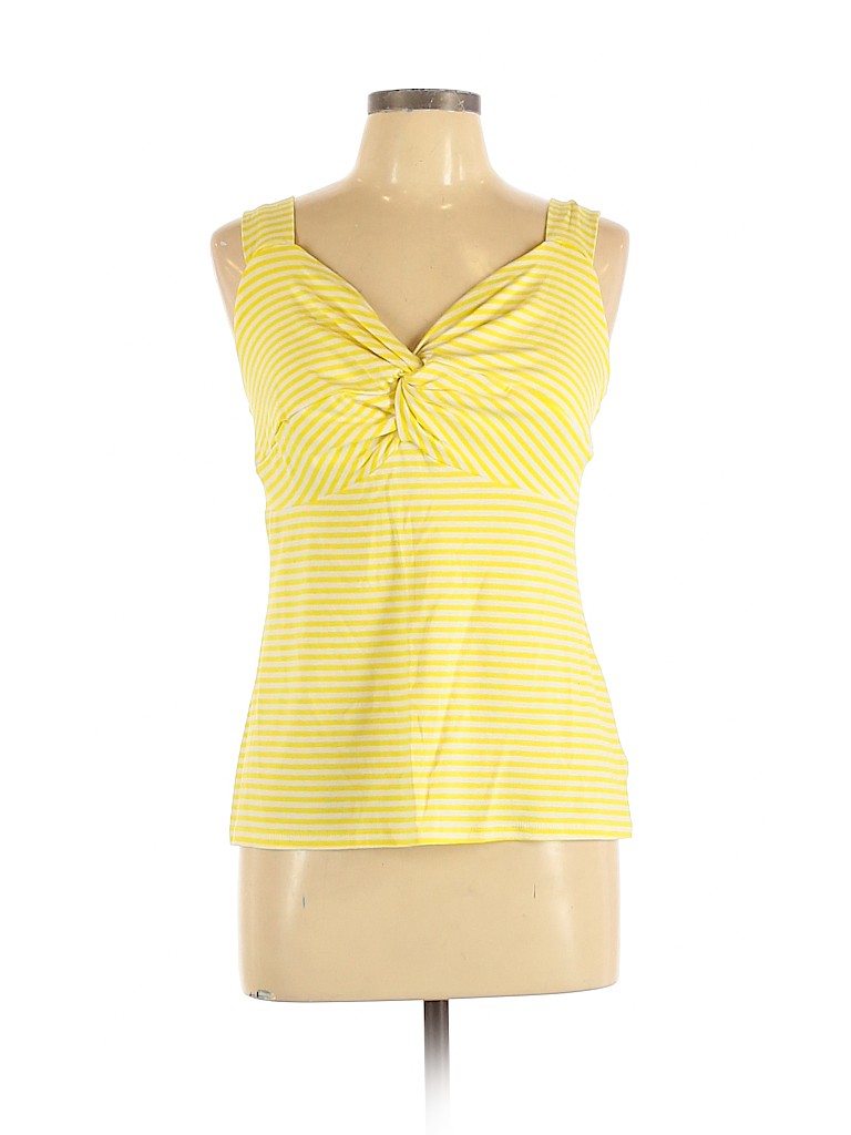 Pepperberry 100% Polyester Yellow Sleeveless Top Size 14 - photo 1