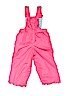 Bon Bebe 100% Polyester Pink Snow Pants With Bib 12-18 MO / 18 MO - photo 2