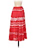 Self-Portrait 100% Polyester Red Casual Skirt Size 4 - photo 2
