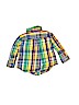 Ralph Lauren 100% Cotton Checkered-gingham Yellow Long Sleeve Button-Down Shirt 9-12 MO / 12 MO - photo 2