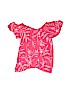 Old Navy 100% Polyester Pink Short Sleeve Blouse Size 6 - photo 1