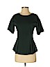 Theory 100% Polyester Teal Short Sleeve Top Size P (petite) - photo 1