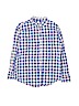 Gap Kids 100% Cotton Blue Long Sleeve Button-Down Shirt Size 12 - photo 1