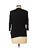 Zara 100% Cotton Black 3/4 Sleeve Top Size M - photo 2