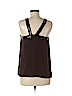 Tory Burch 100% Silk Brown Sleeveless Silk Top Size 8 - photo 2