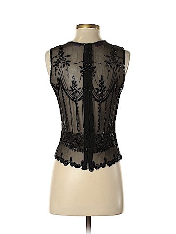 Calypso by Christiane Celle Sleeveless Silk Top (view 2)