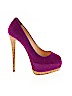 Giuseppe Zanotti 100% Leather Purple Heels Size EU 38 - photo 1