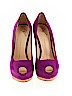 Giuseppe Zanotti 100% Leather Purple Heels Size EU 38 - photo 2