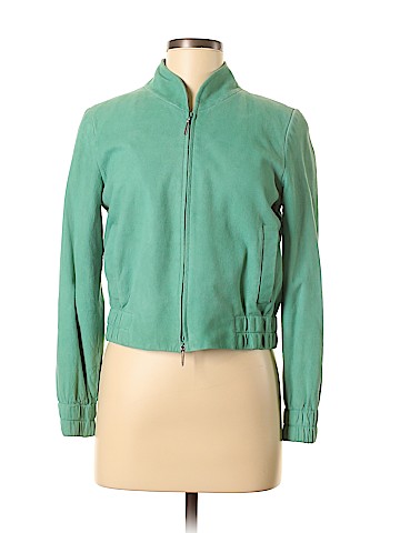 Linda Allard Ellen Tracy Leather Jacket (view 1)