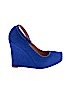 Ann Taylor Blue Wedges Size 6 1/2 - photo 1