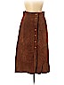 Zara 100% Leather Brown Leather Skirt Size S - photo 1