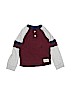 Gap Kids 100% Cotton Solid Burgundy Long Sleeve Henley Size XS (youth) - photo 1