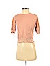 Topshop Tan 3/4 Sleeve Top Size 4 - photo 1