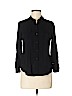a.n.a. A New Approach 100% Rayon Black Long Sleeve Blouse Size M (petite) - photo 1
