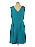 Talbots 100% Polyester Teal Cocktail Dress Size 12 (petite) - photo 2