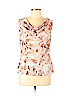 Calvin Klein 100% Polyester Tan Sleeveless Blouse Size M - photo 1