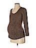 Gap - Maternity Brown Long Sleeve T-Shirt Size XS - photo 1