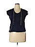 MICHAEL Michael Kors Blue Short Sleeve Top Size L (petite) - photo 1