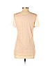 Ann Taylor 100% Nylon Tan Short Sleeve Top Size S - photo 2