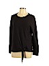 Madewell 100% Cotton Black Long Sleeve Top Size L - photo 1