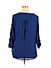 41Hawthorn 100% Polyester Blue 3/4 Sleeve Blouse Size XL - photo 2