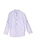 Okaidi Solid Blue Long Sleeve Button-Down Shirt Size 6 - photo 1