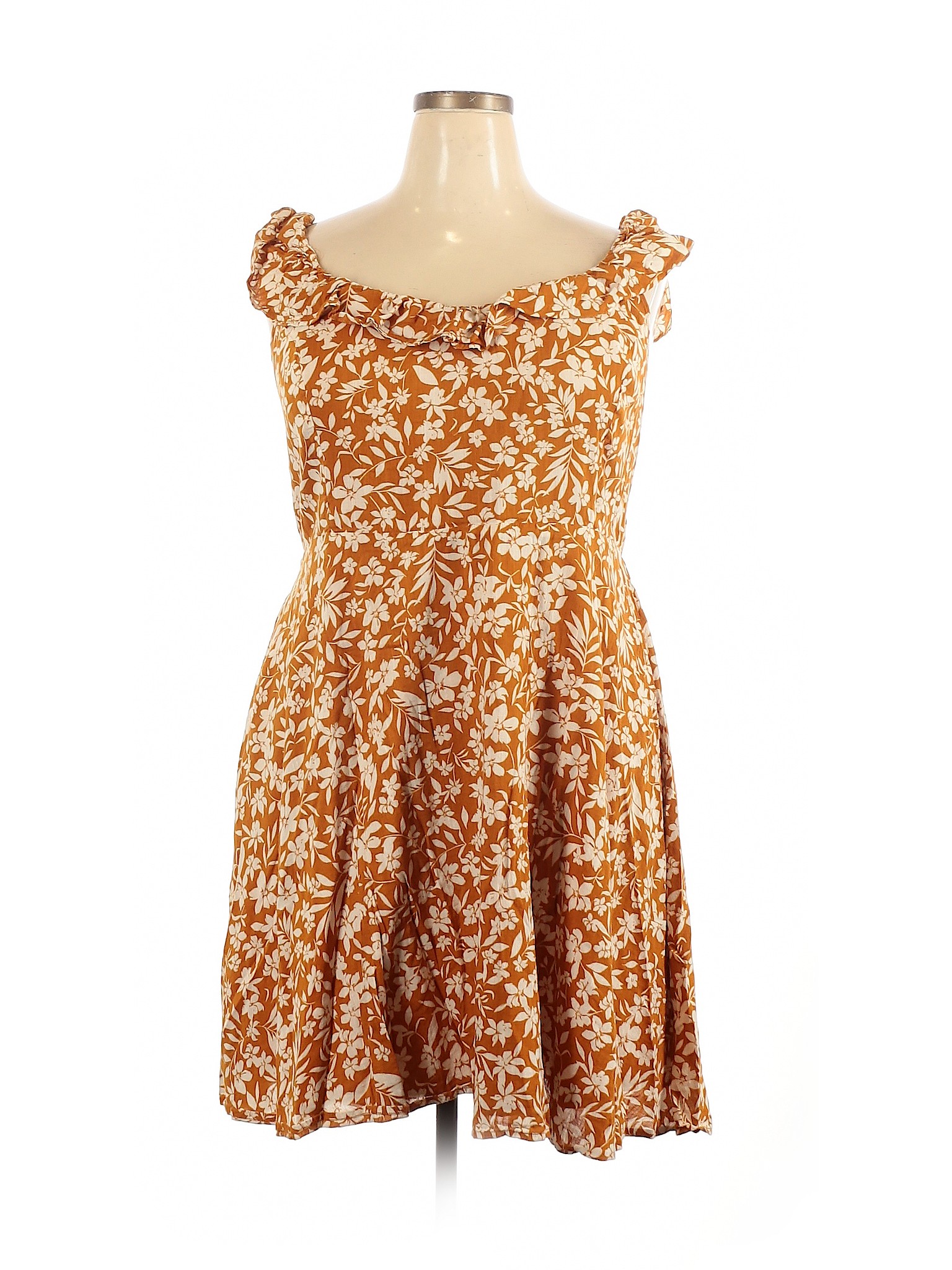 Old Navy Women Orange Casual Dress XXL | eBay