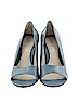 Jones Wear Jeans 100% Leather Blue Heels Size 7 1/2 - photo 2