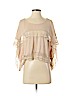Free People 100% Cotton Tan 3/4 Sleeve Top Size XS - photo 1