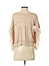 Free People 100% Cotton Tan 3/4 Sleeve Top Size XS - photo 2