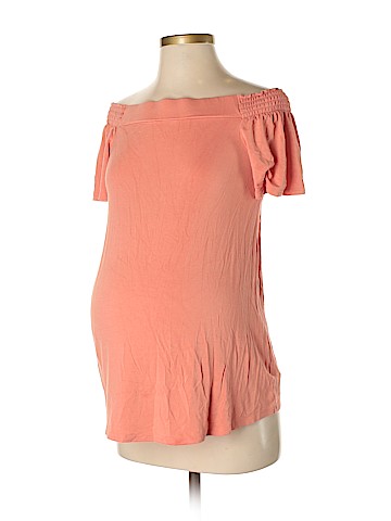 LED Luxe Essentials Denim Short Sleeve Top (view 1)