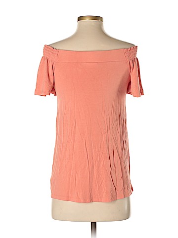 LED Luxe Essentials Denim Short Sleeve Top (view 2)