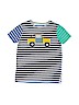 Mini Boden Stripes Gray Short Sleeve T-Shirt Size 11 - 12 - photo 1