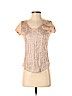 Ann Taylor LOFT 100% Cotton Tan Short Sleeve Top Size XXS (petite) - photo 1