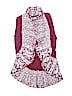 Max Studio 100% Cotton Solid Burgundy Cardigan Size 10/12 - photo 1