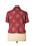 Jones Wear 100% Polyester Red Short Sleeve Blouse Size 24 - photo 2